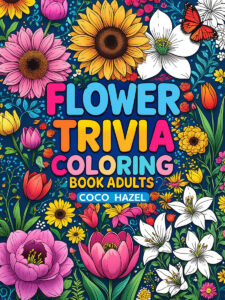 Flower Trivia Coloring book by Coco Hazel